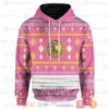 Mighty Morphin Ninjetti Pink Crane 3D All Over Printed Hoodie