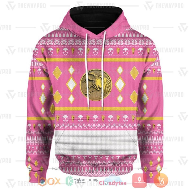 Mighty Morphin Ninjetti Pink Crane 3D All Over Printed Hoodie Mighty Morphin Ninjetti Pink Crane 3D All Over Printed Hoodie