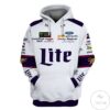 Miller Lite Nascar Branded Unisex 3D Hoodie