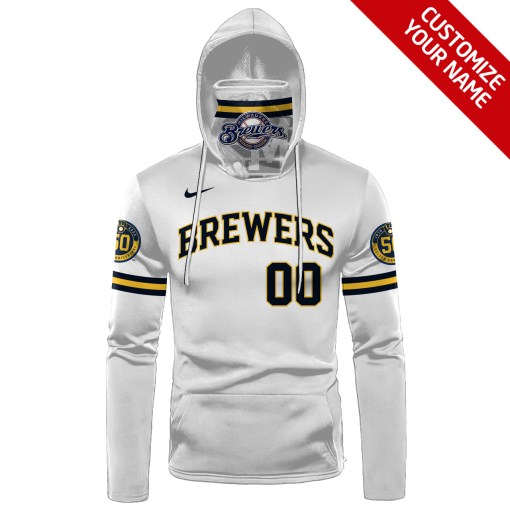 Milwaukee Brewers Custom Personalized 3D Hoodie Mask Milwaukee Brewers Custom Personalized 3D Hoodie Mask