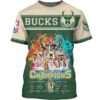 Milwaukee Bucks 2021 Nba Final Champion 3D Shirt