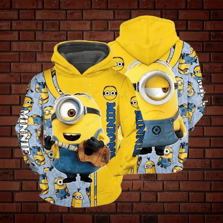 Minions 3D All Over Print Hoodie Minions 3D All Over Print Hoodie