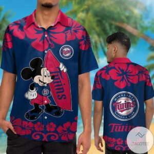 Minnesota Twins Mickey Mouse Hawaiian Shirt