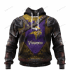Minnesota Vikings Warrior Customized Hoodie Jersey
