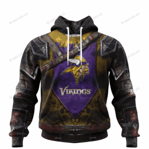 Minnesota Vikings Warrior Customized Hoodie Jersey