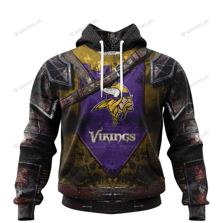 Minnesota Vikings Warrior Customized Hoodie Jersey Minnesota Vikings Warrior Customized Hoodie Jersey