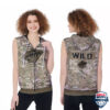 Minnesota Wild Camouflage 3D Sleeveless Zip Hoodie