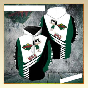 Minnesota Wild Snoopy 3D Hoodie