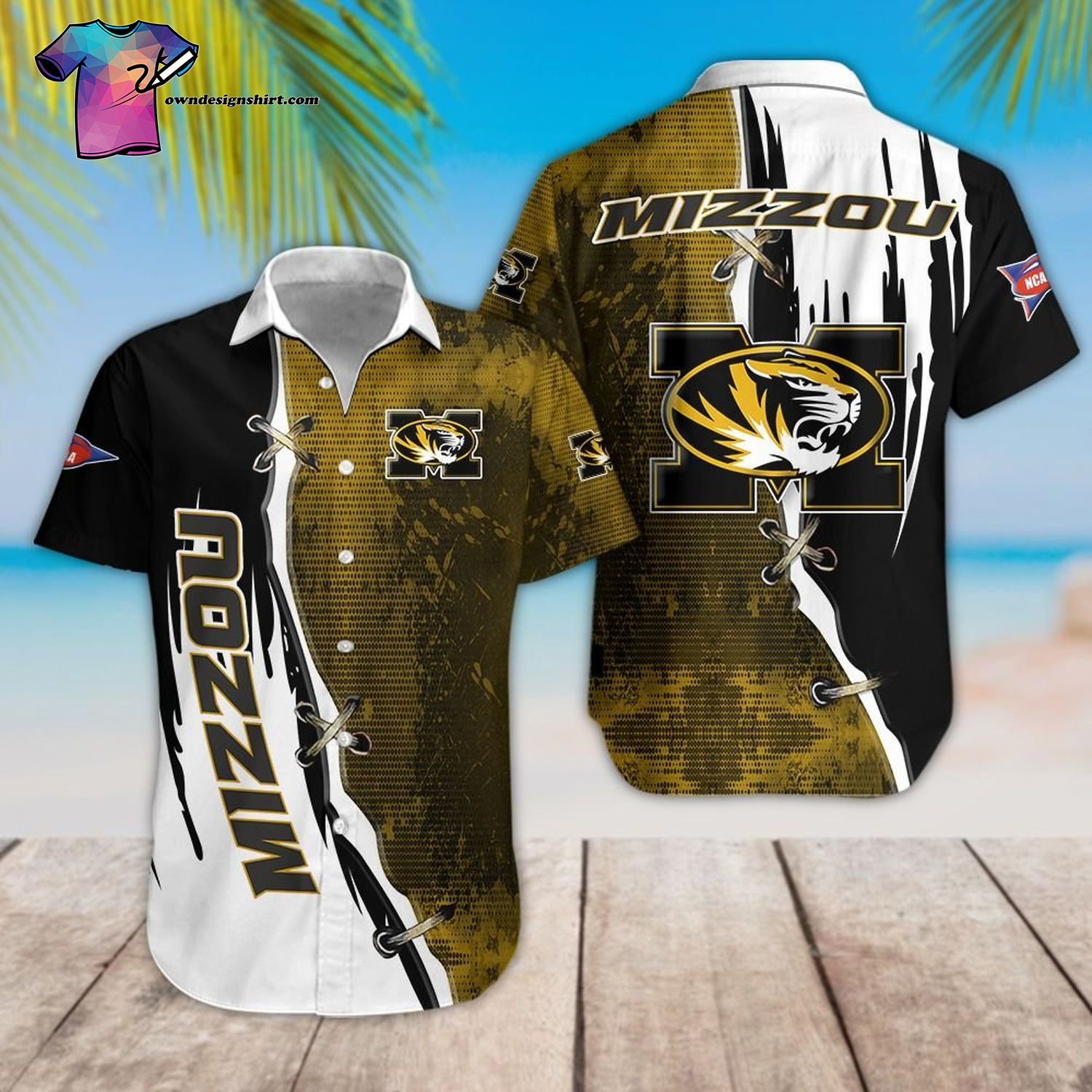 Missouri Tigers Football Team Hawaiian Shirt Missouri Tigers Football Team Hawaiian Shirt