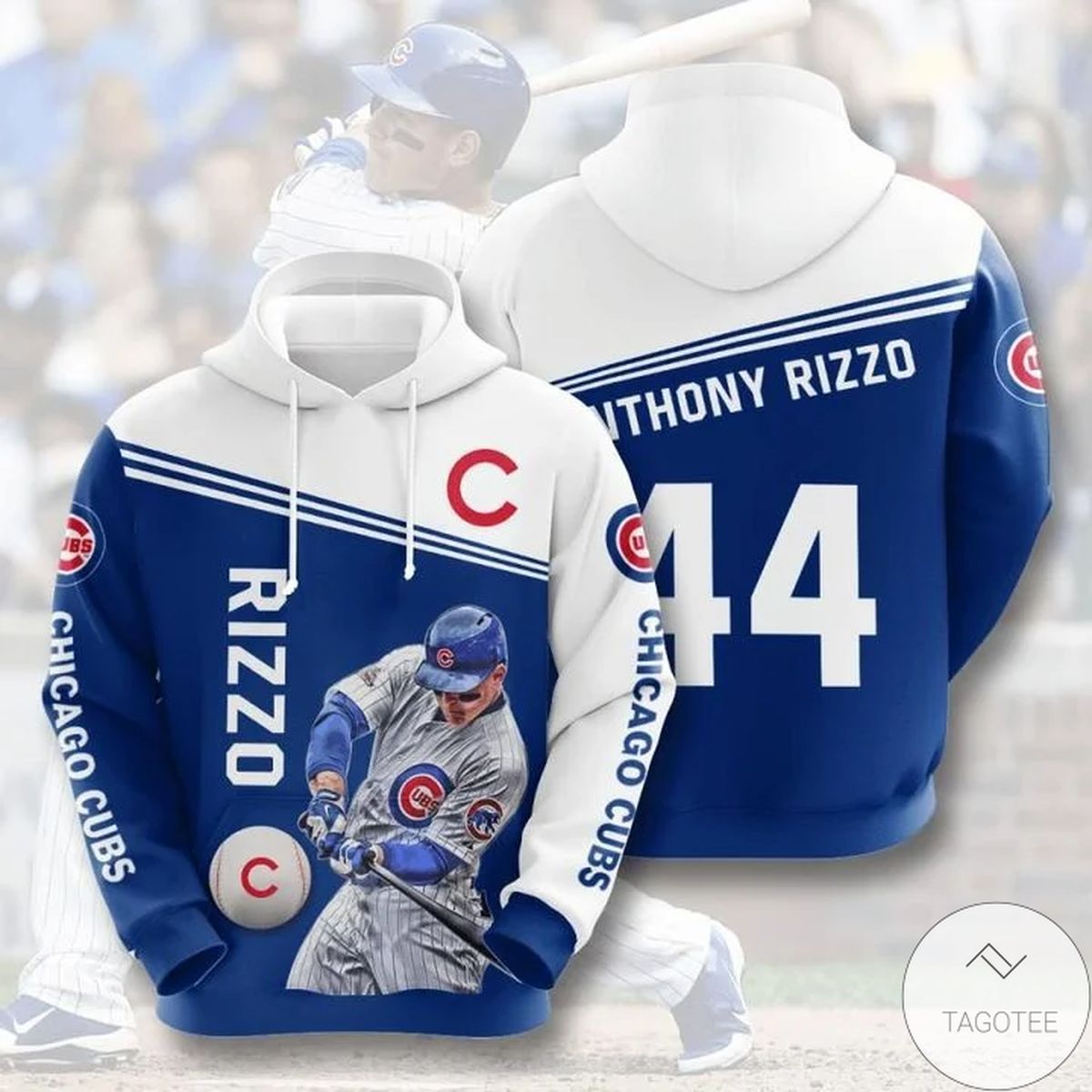 Mlb Chicago Cubs Anthony Rizzo 44 Hoodie Mlb Chicago Cubs Anthony Rizzo 44 Hoodie