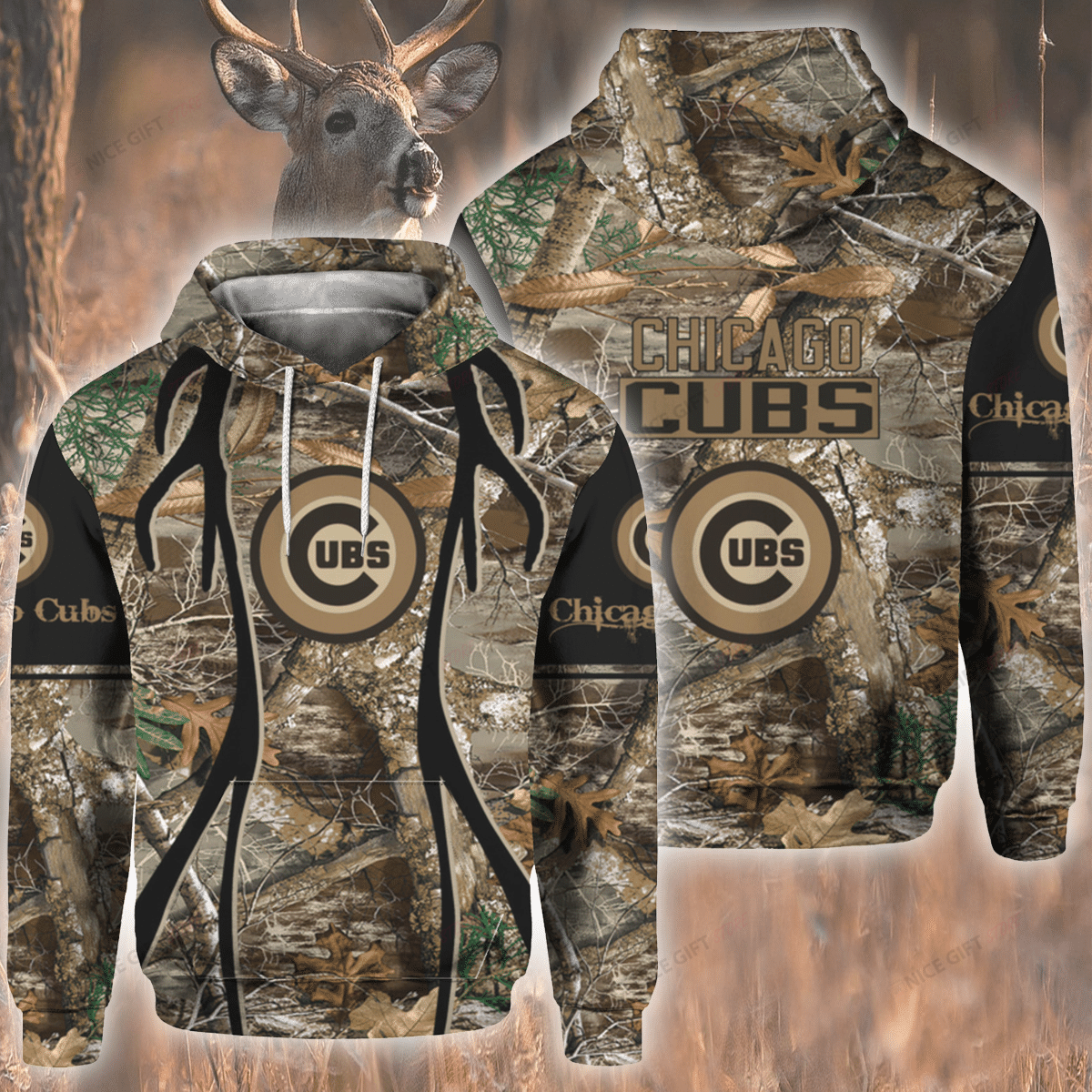 Mlb Chicago Cubs Hunting 3D Hoodie Mlb Chicago Cubs Hunting 3D Hoodie