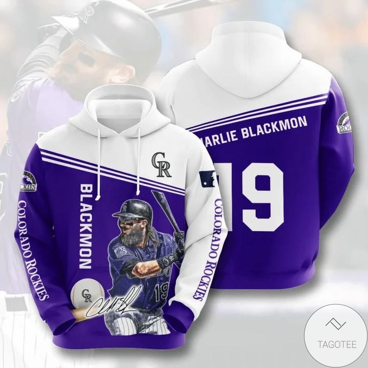 Mlb Colorado Rockies Charlie Blackmon 19 Hoodie Mlb Colorado Rockies Charlie Blackmon 19 Hoodie