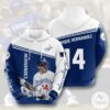 Mlb Los Angeles Dodgers Enrique Hernandez 14 Hoodie