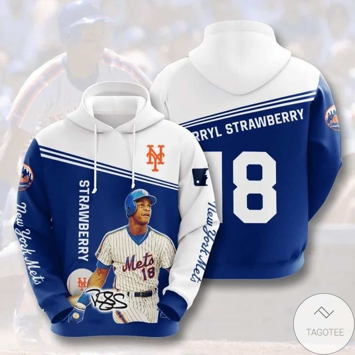 Mlb New York Mets Darryl Strawberry 18 Hoodie Mlb New York Mets Darryl Strawberry 18 Hoodie