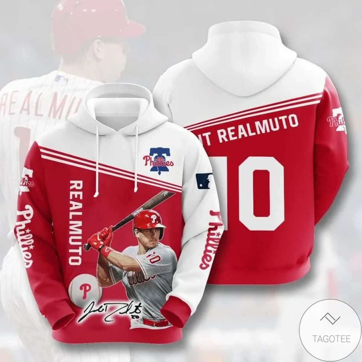 Mlb Philadelphia Phillies J. T. Realmuto 10 Hoodie Mlb Philadelphia Phillies J. T. Realmuto 10 Hoodie