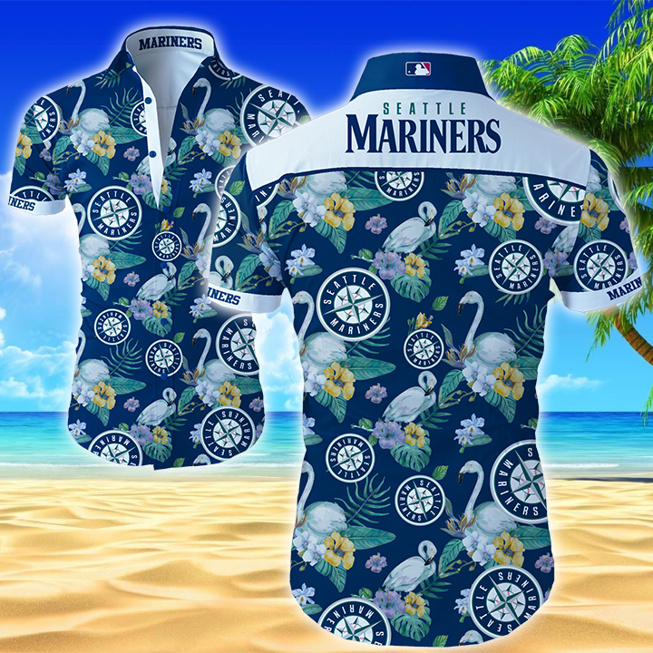 Mlb Seattle Mariners Hawaiian Shirt Summer Button Up Mlb Seattle Mariners Hawaiian Shirt Summer Button Up