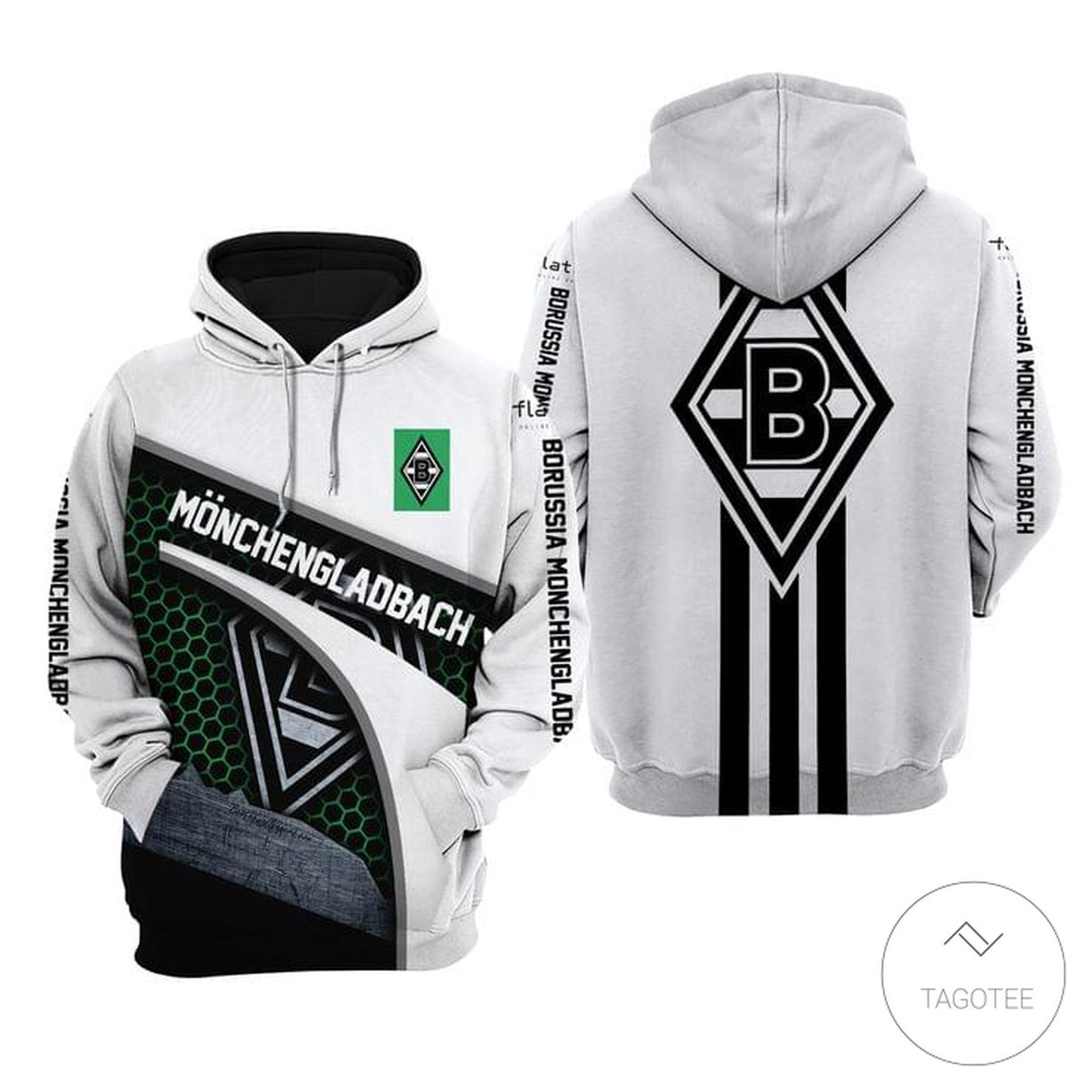 Mönchengladbach White Hoodie Mönchengladbach White Hoodie