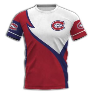 Montreal Canadiens Logo Custom Personalized Name 3D Shirt