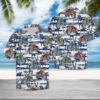 Motorbike Sea Palm Tree Hawaiian Shirt Summer Button Up