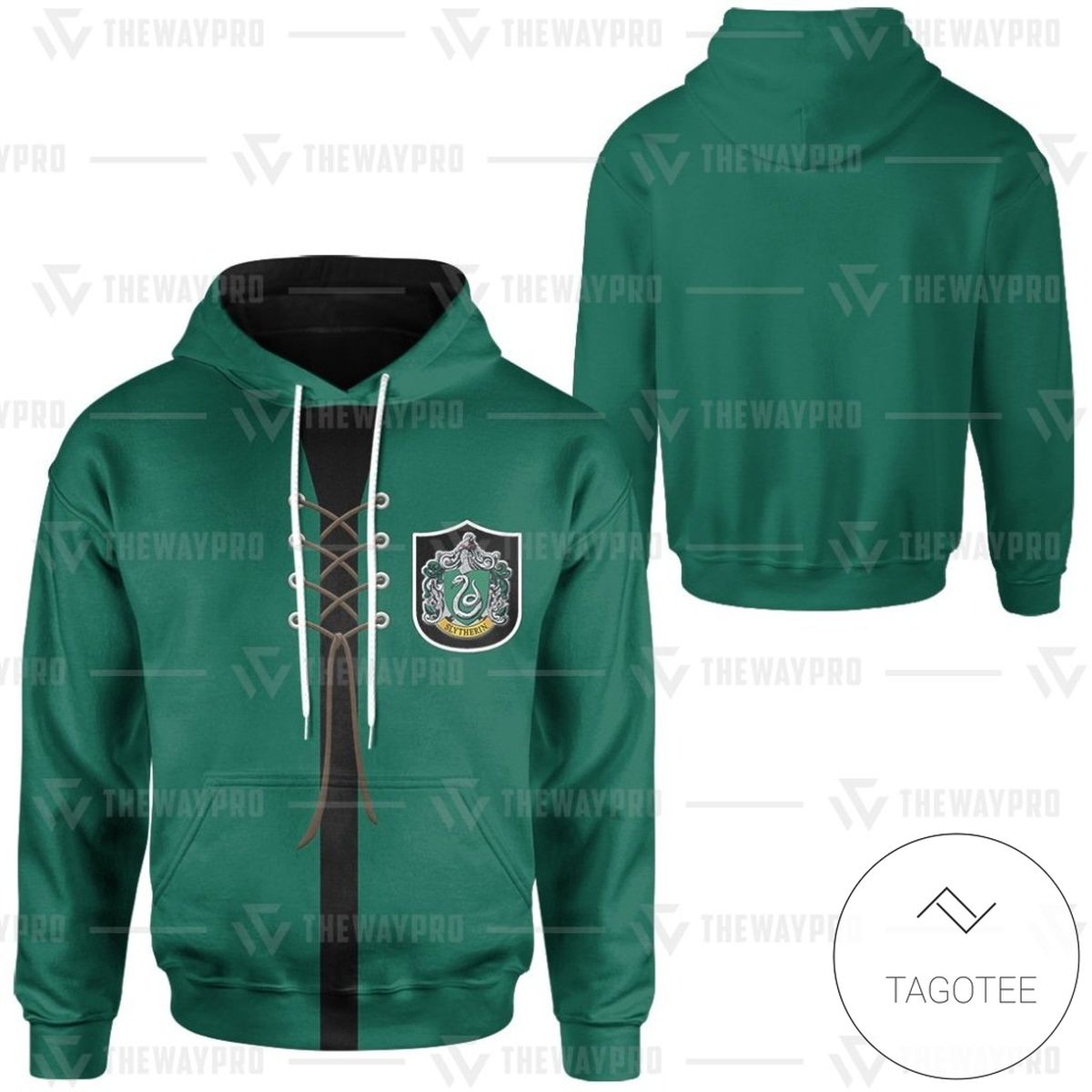 Movie Hp Quidditch Robes Green Cosplay Custom Hoodie Movie Hp Quidditch Robes Green Cosplay Custom Hoodie