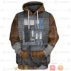 Movie Star Wars Luke Skywalker 3D All Over Printed Hoodie