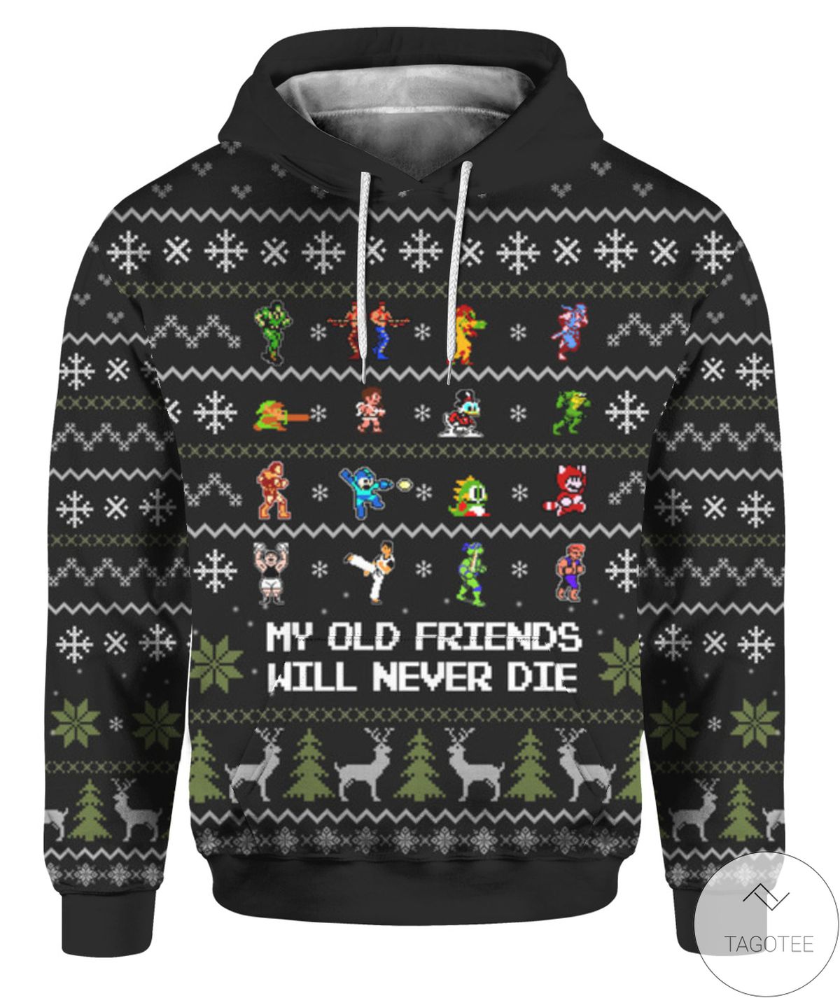My Old Friends Will Never Die Classic Games Christmas Hoodie My Old Friends Will Never Die Classic Games Christmas Hoodie