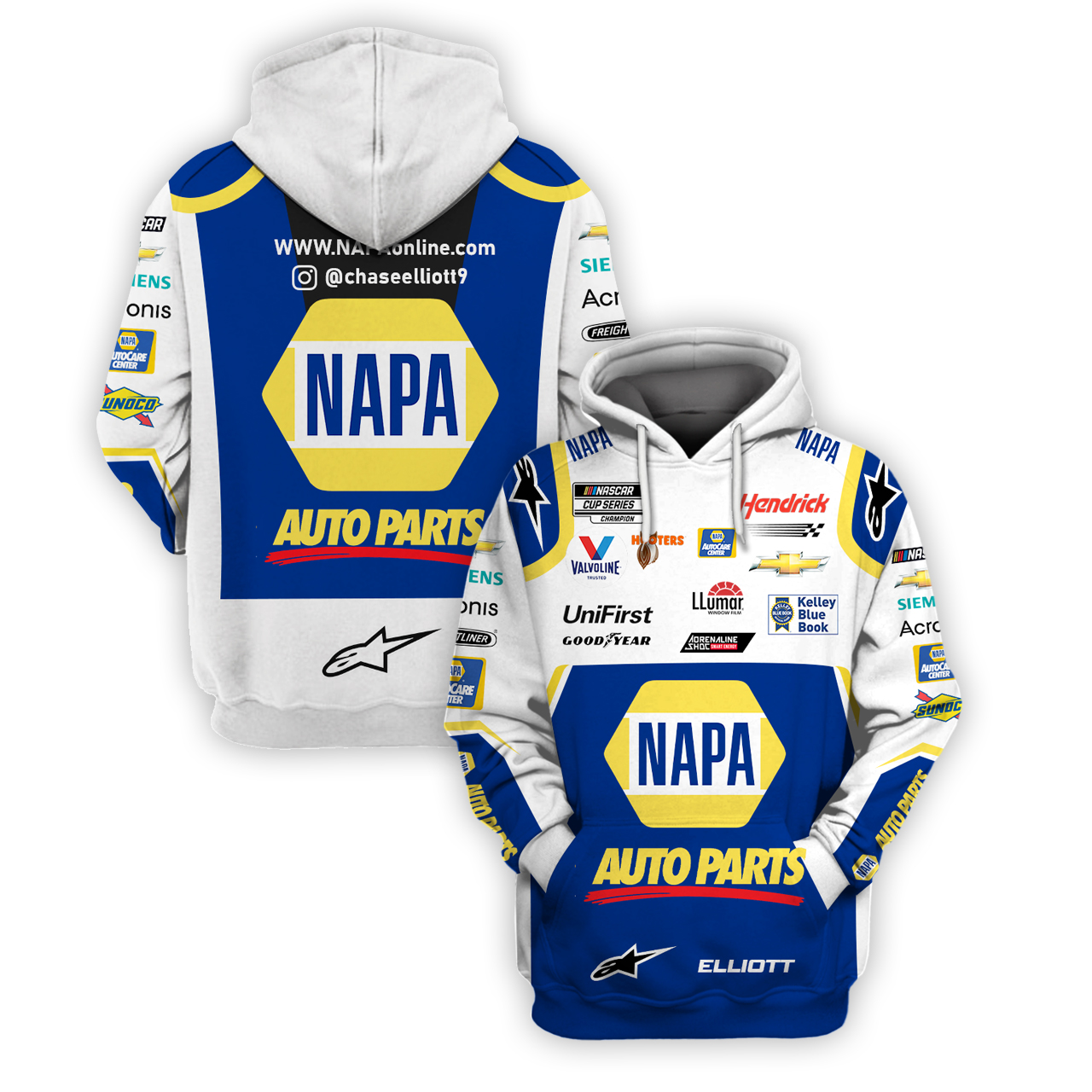 Napa Auto Parts Racing 3D Full Printing Hoodie Napa Auto Parts Racing 3D Full Printing Hoodie