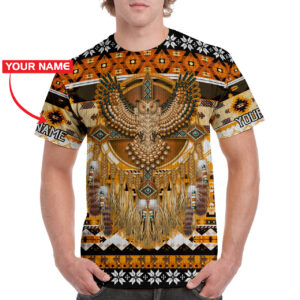 Native American Owl Custom Personalized 3D Shirt
