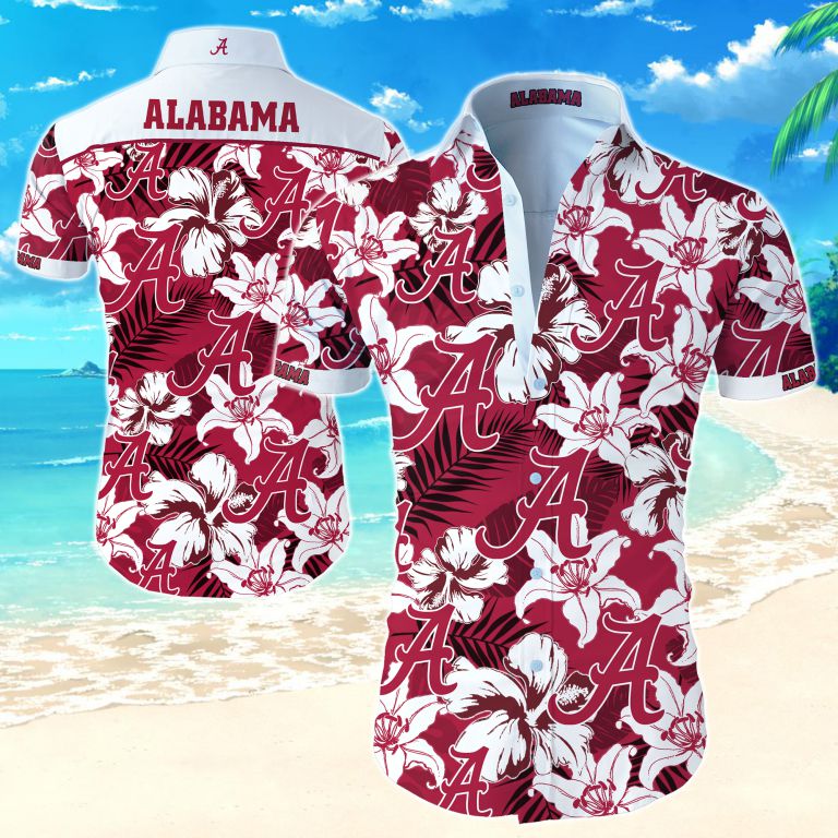 Ncca Alabama Crimson Tide Hawaiian Shirt Summer Button Up Ncca Alabama Crimson Tide Hawaiian Shirt Summer Button Up