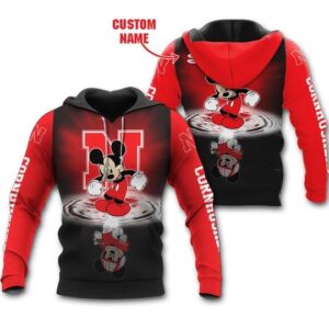 Nebraska Cornhuskers Mickey Custom Name Shirt