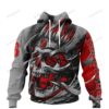 Nevada Wolf Pack Skull Personalized Custom 3D Hoodie