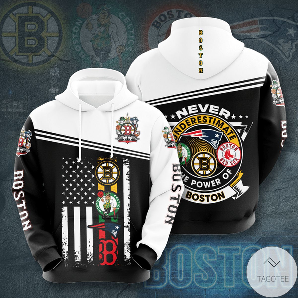 Never Underestimate The Power Of Boston Hoodie Never Underestimate The Power Of Boston Hoodie