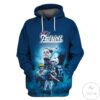 New England Patriots Branded Navy 3D Hoodie