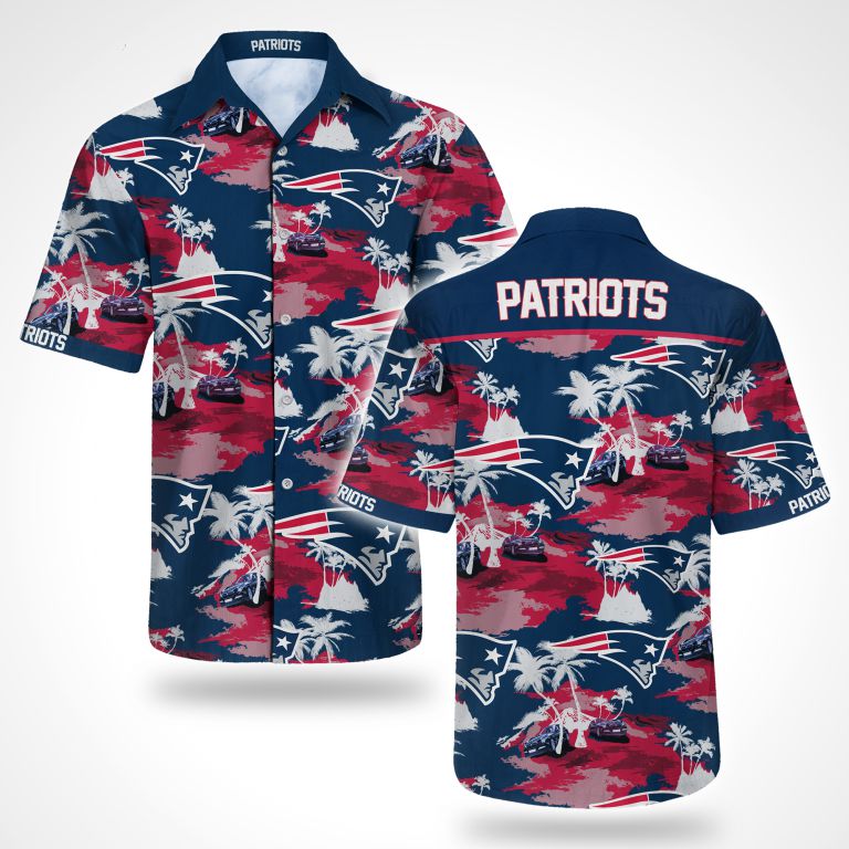 New England Patriots Hawaiian Shirt Summer Button Up New England Patriots Hawaiian Shirt Summer Button Up