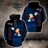 New England Patriots Mickey Mouse 3D Hoodie