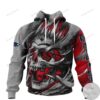 New England Patriots Skull Jersey 3D Hoodie