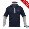 New England Patriots Ver 01 Personalized 3D Mask Hoodie