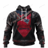 New England Patriots Warrior Customized Hoodie Jersey