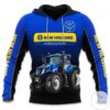 New Holland Agriculture 3D All Over Printed Hoodie