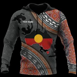 [New Item] Custom Name Aboriginal Dots 3D Hoodie And Shirt