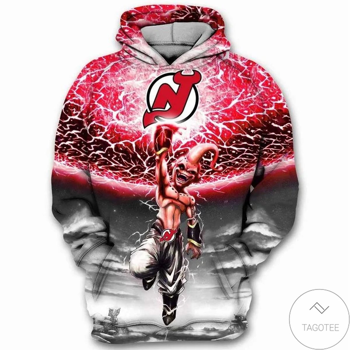 New Jersey Devils Dragon Ball Z Kid Buu 3D Hoodie New Jersey Devils Dragon Ball Z Kid Buu 3D Hoodie