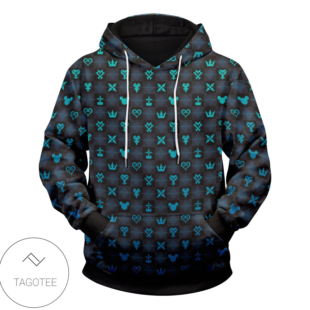 New Khearts Pattern Pullover Hoodie New Khearts Pattern Pullover Hoodie