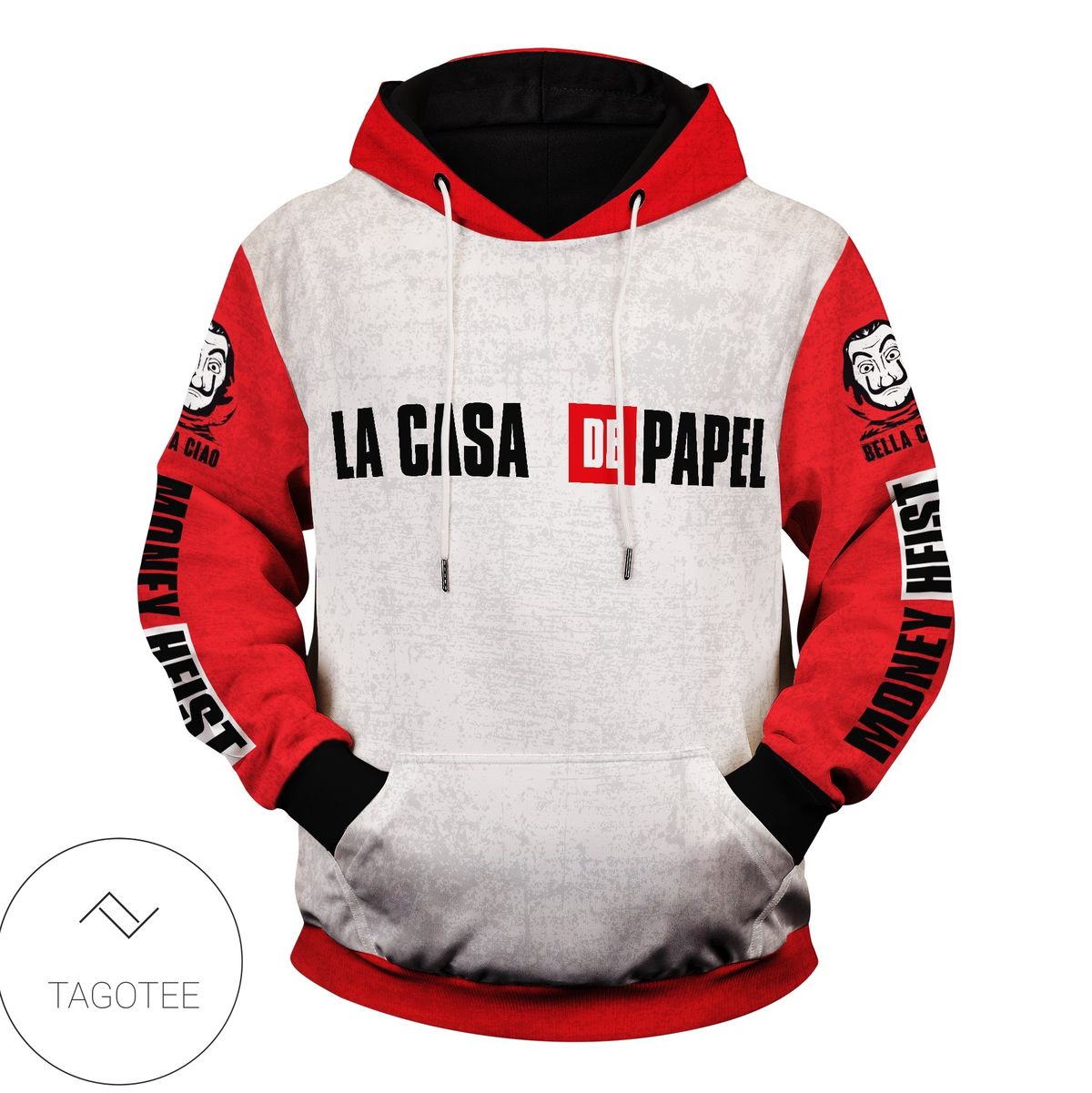 New La Casa De Papel Pullover Hoodie Tagotee New La Casa De Papel Pullover Hoodie Tagotee