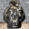 New Orleans Saints Halloween Horror Night 3D Pullover Hoodie