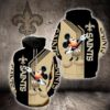 New Orleans Saints Mickey Mouse 3D Hoodie