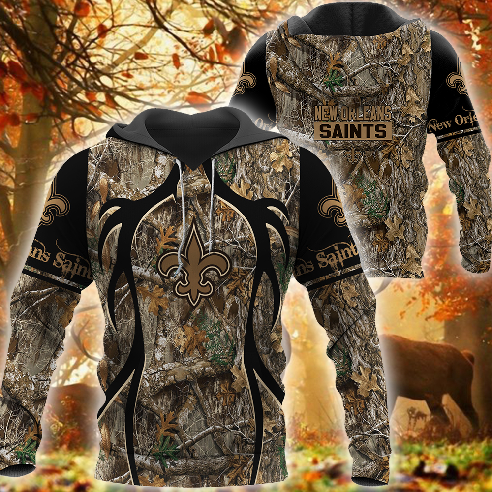 New Orleans Saints Nfl Camo 3D Shirt New Orleans Saints Nfl Camo 3D Shirt