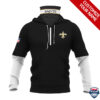 New Orleans Saints Ver 01 Personalized 3D Mask Hoodie