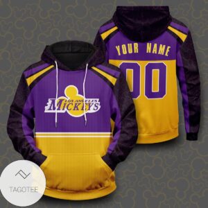 New Personalized Los Angeles Mickeys Pullover Hoodie