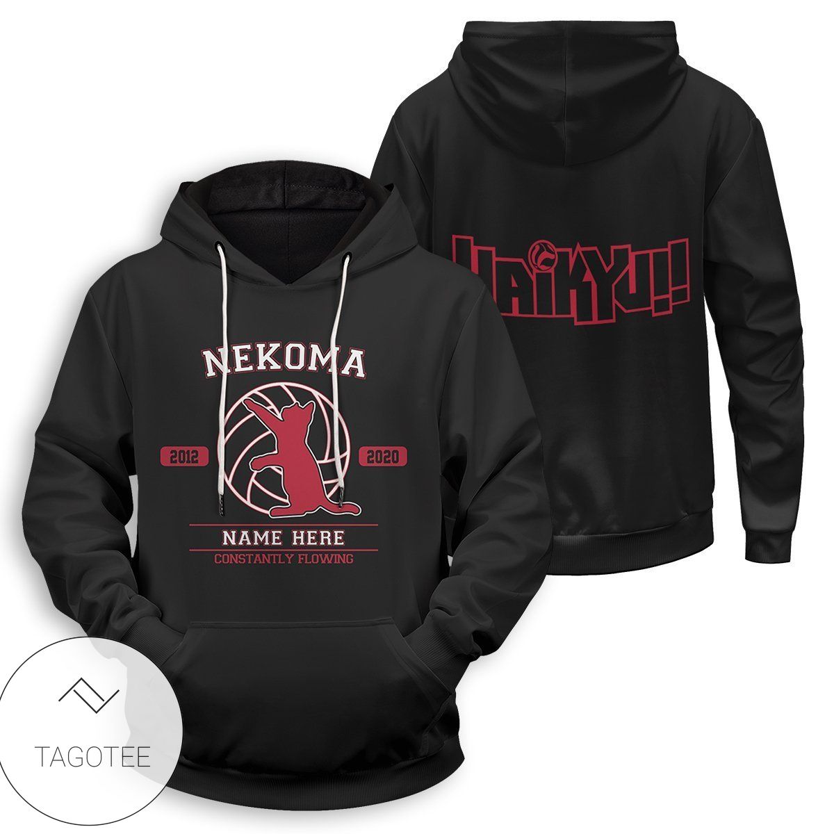 New Personalized Nekoma Constantly Flowing Pullover Hoodie Tagotee New Personalized Nekoma Constantly Flowing Pullover Hoodie Tagotee