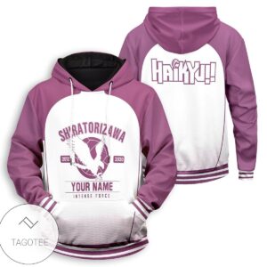 New Personalized Shiratorizawa Intense Force Pullover Hoodie- Tagotee